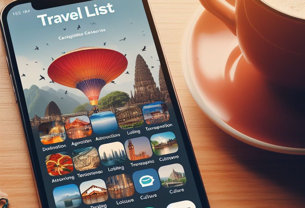 Utilizzo di un'App per pianificare un viaggio