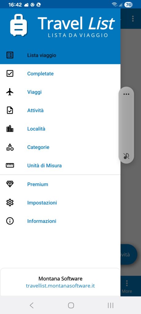 App Travel List - Lista da viaggio